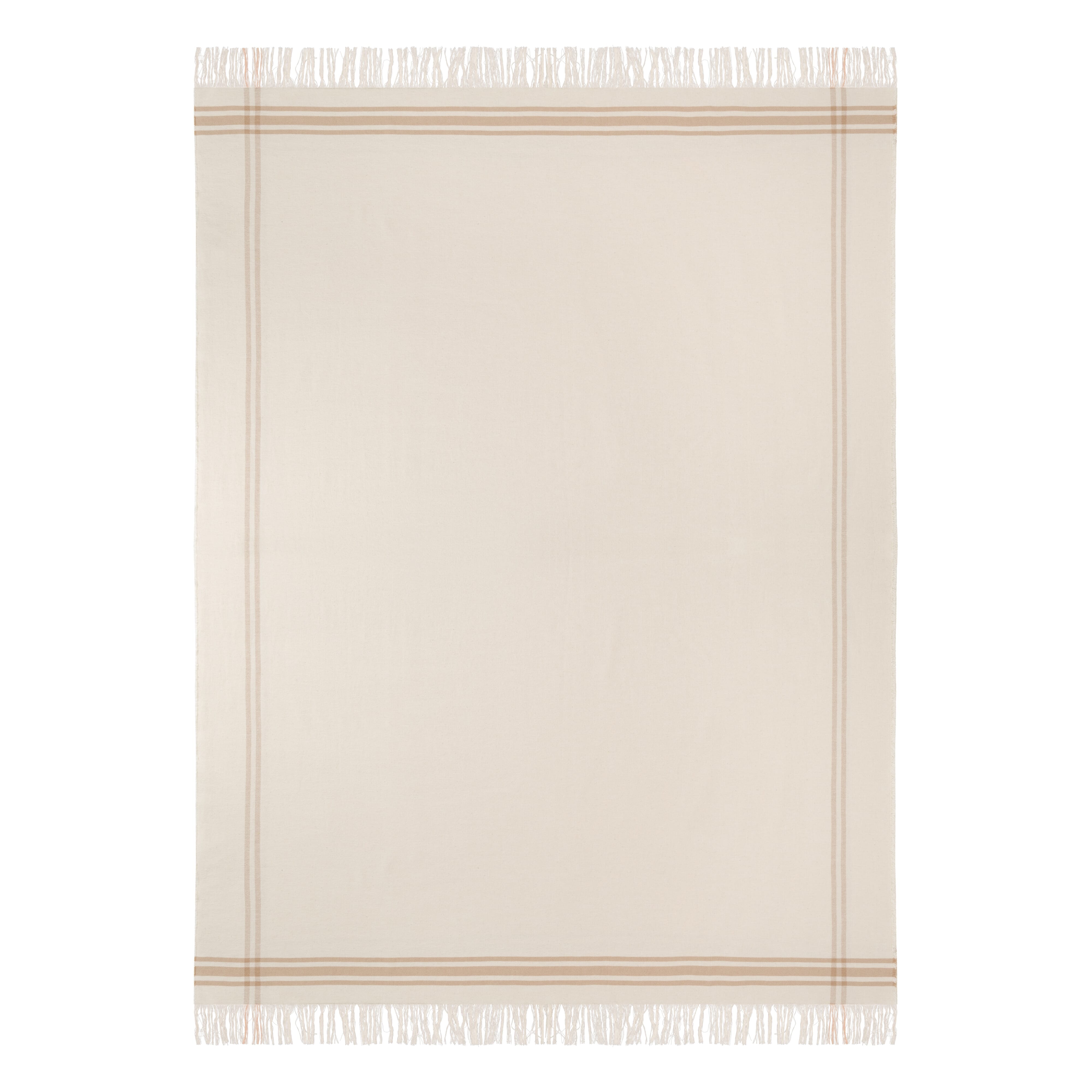 Katoenen plaid met streep  bedrukken met logo