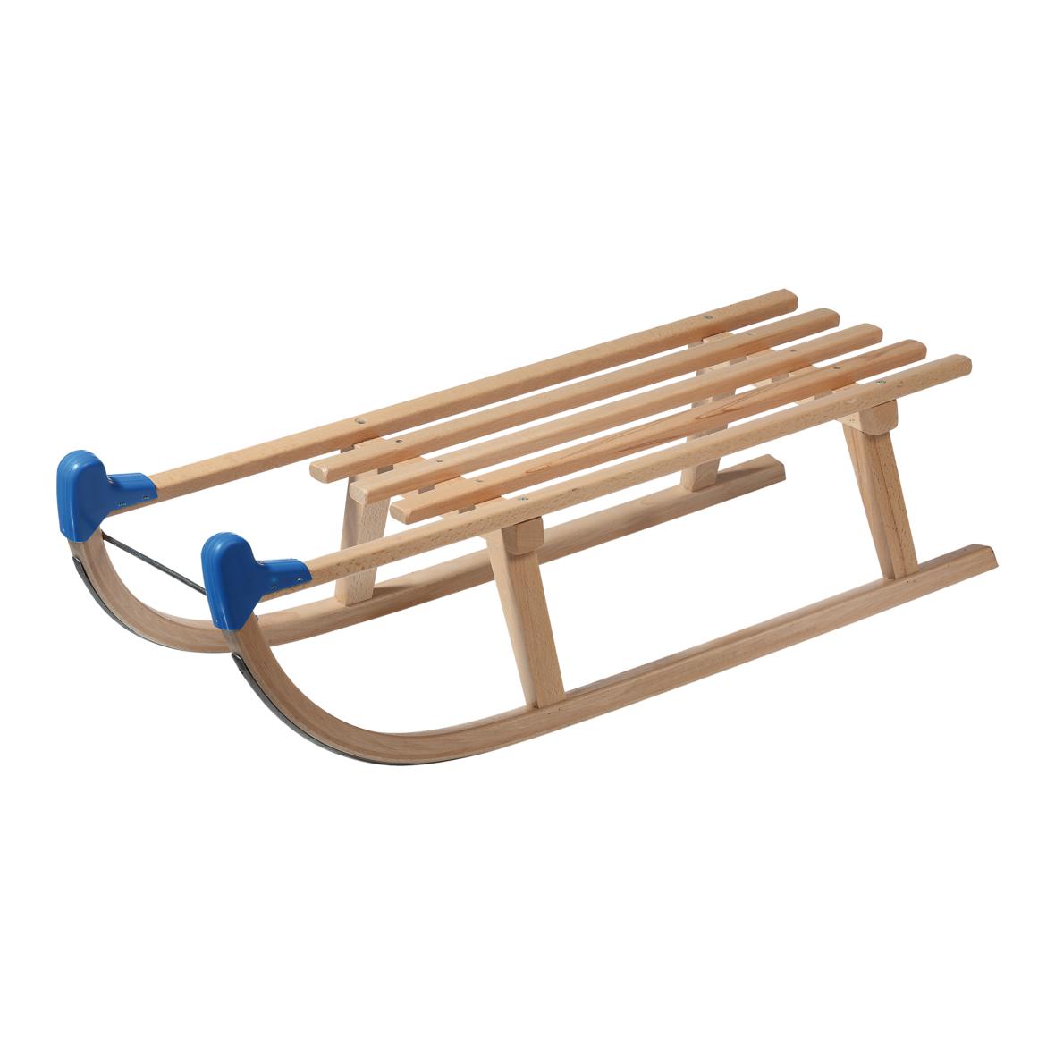 Houten slee Snowy Classic naturel bedrukken met logo