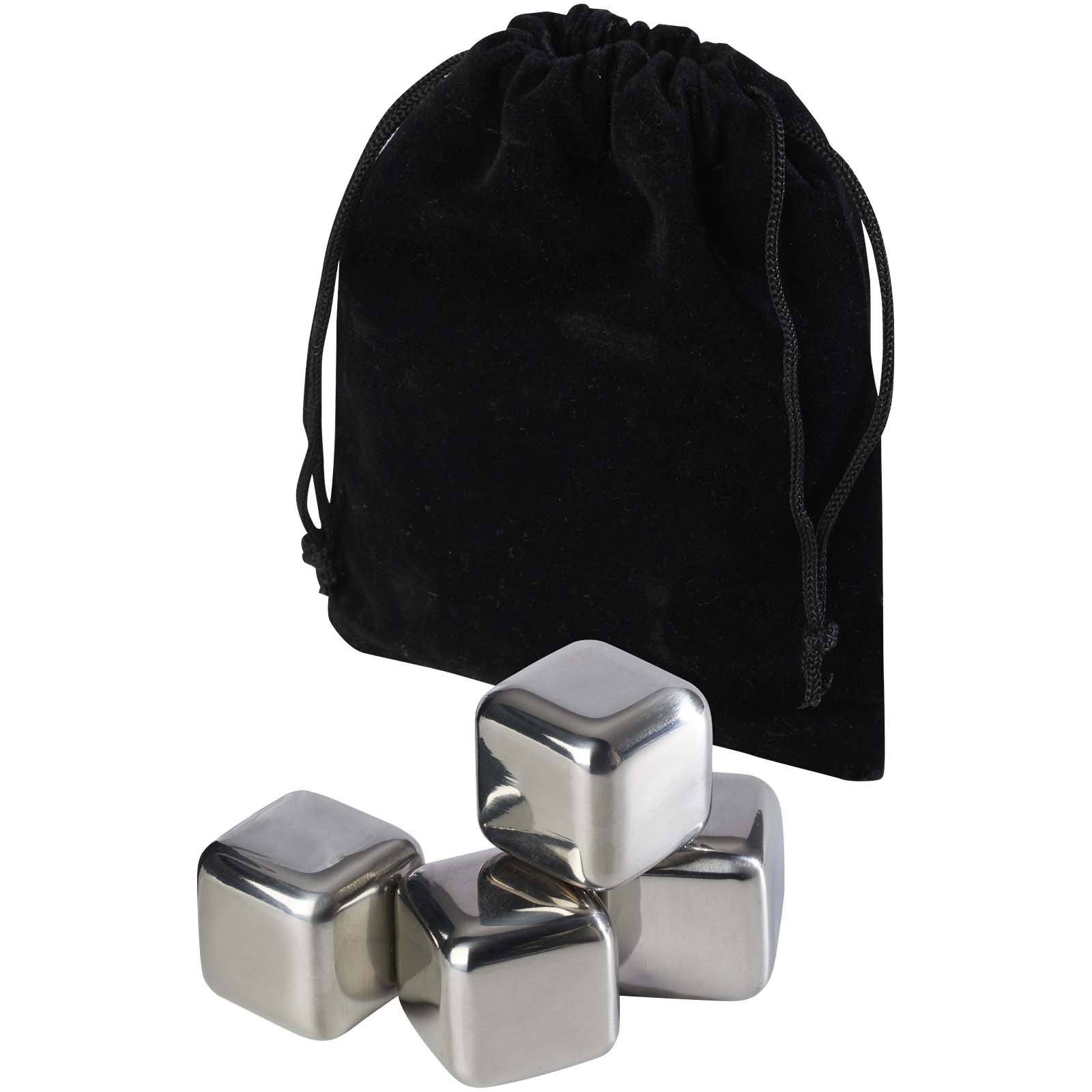 Froz roestvrijstalen ijsblokjesset bedrukken met logo