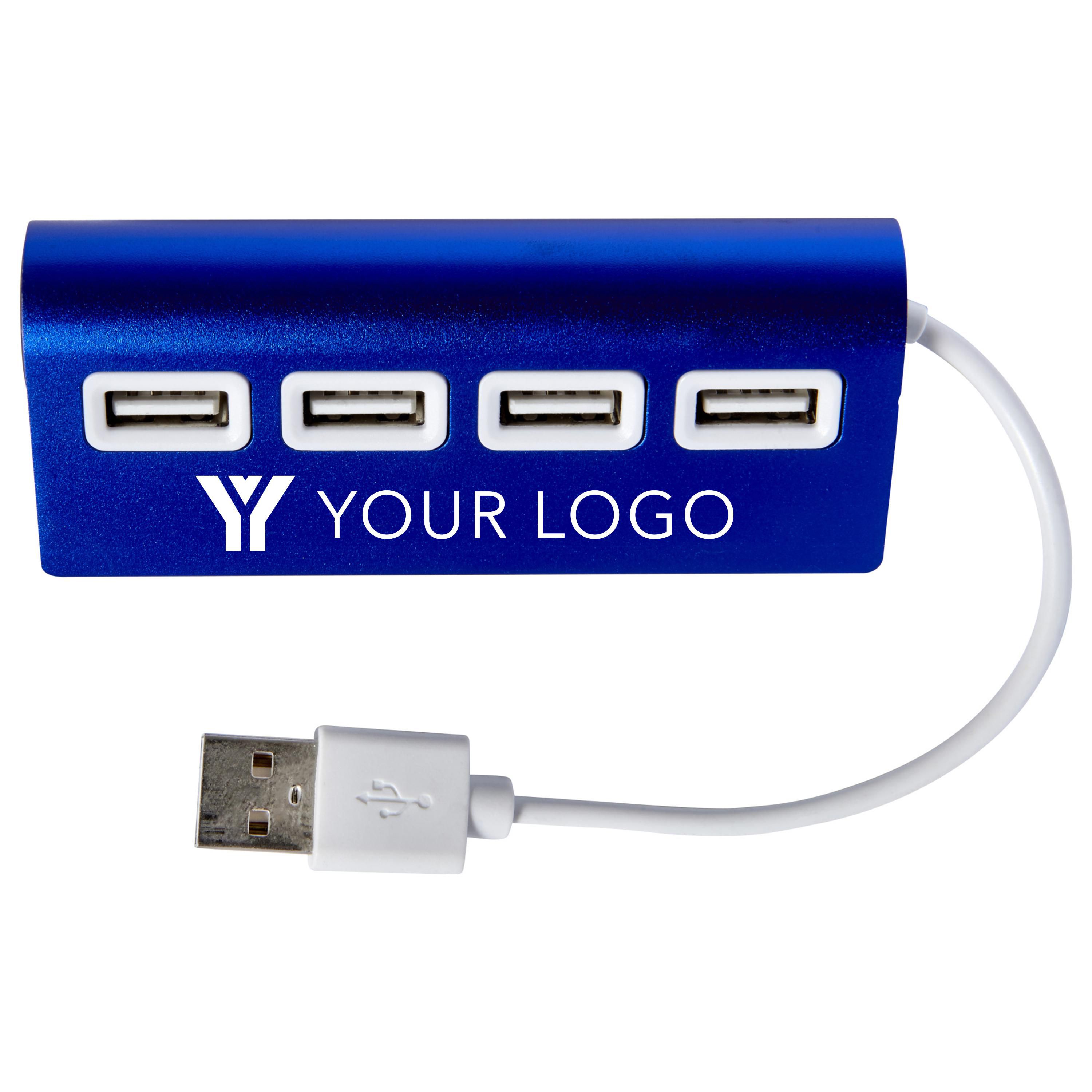 AluHub USB hub bedrukken met logo
