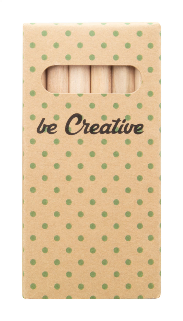 custom made 6-delige potloodset bedrukken met logo