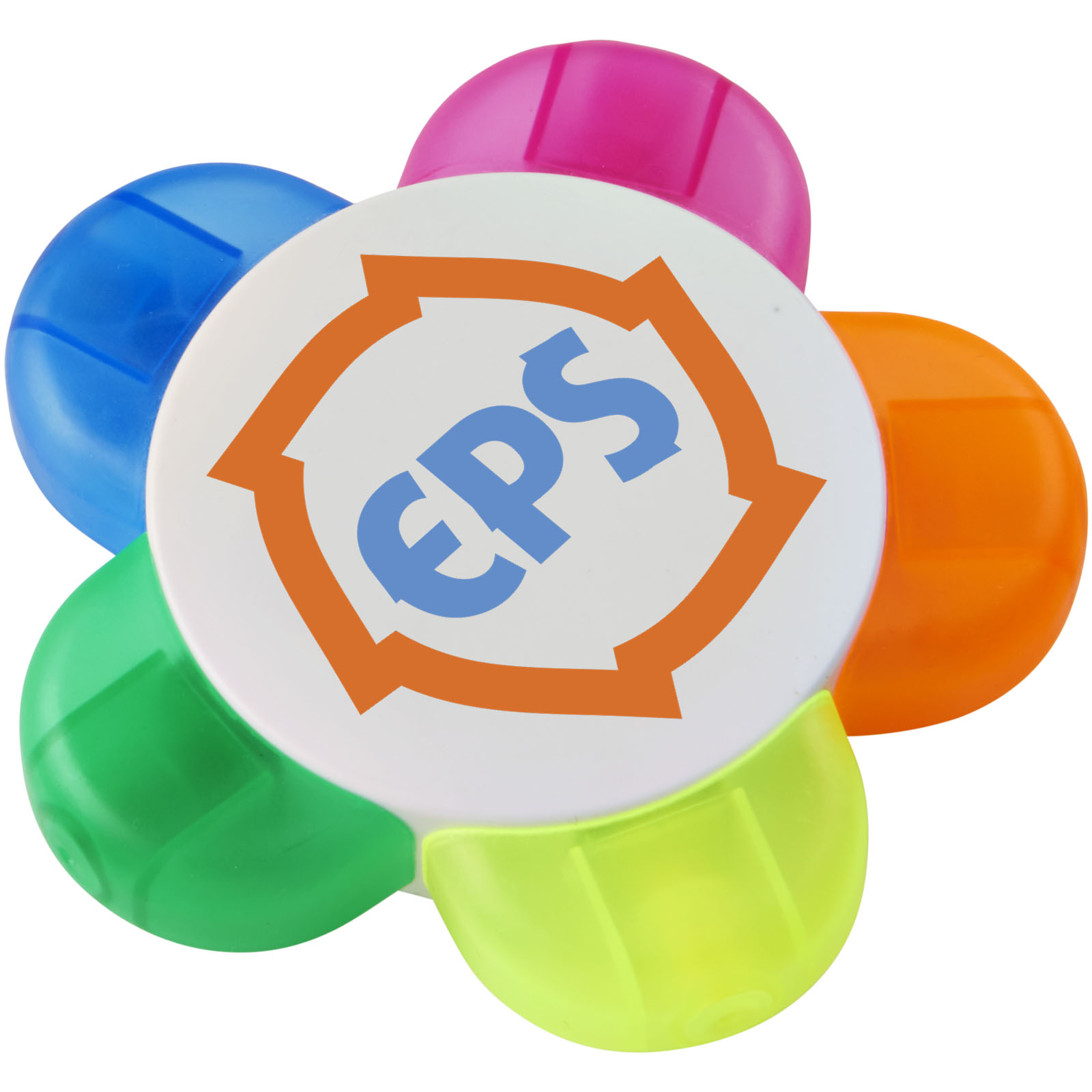 Epte Bloemvormige markeerstiftenset bedrukken met logo