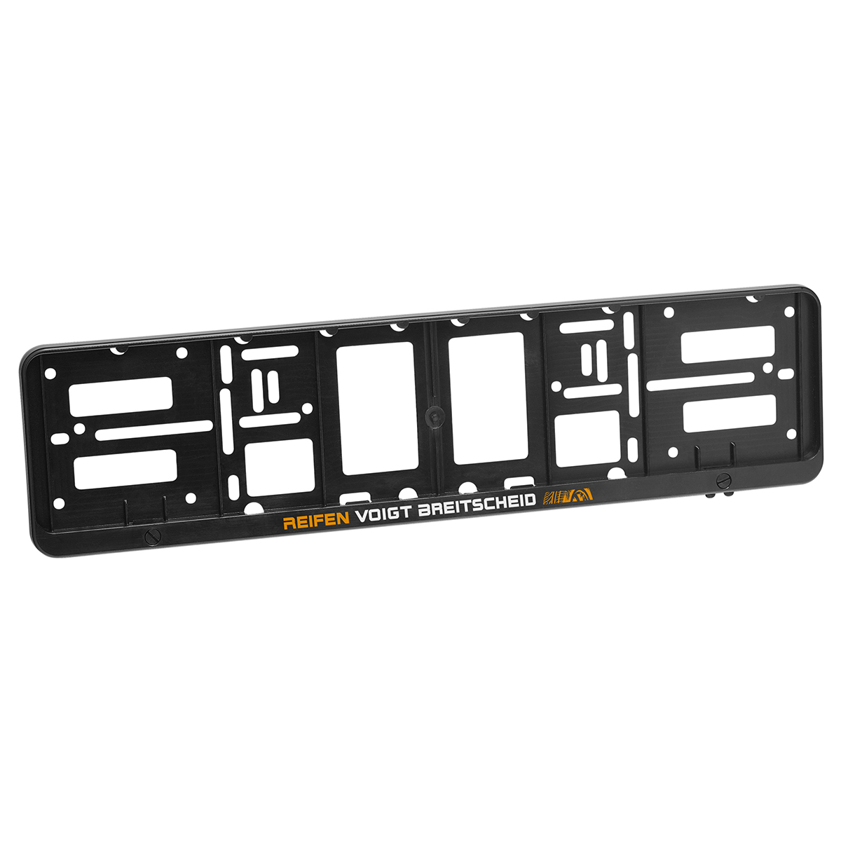 Licence plate holder "Alpha" bedrukken met logo