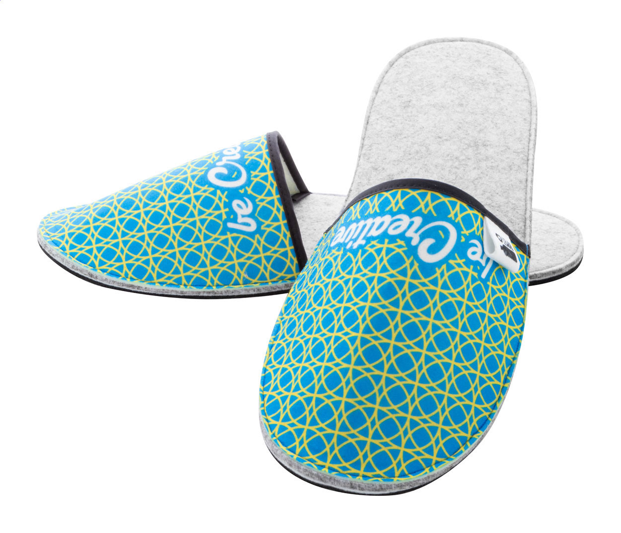 custom made RPET-slippers bedrukken met logo