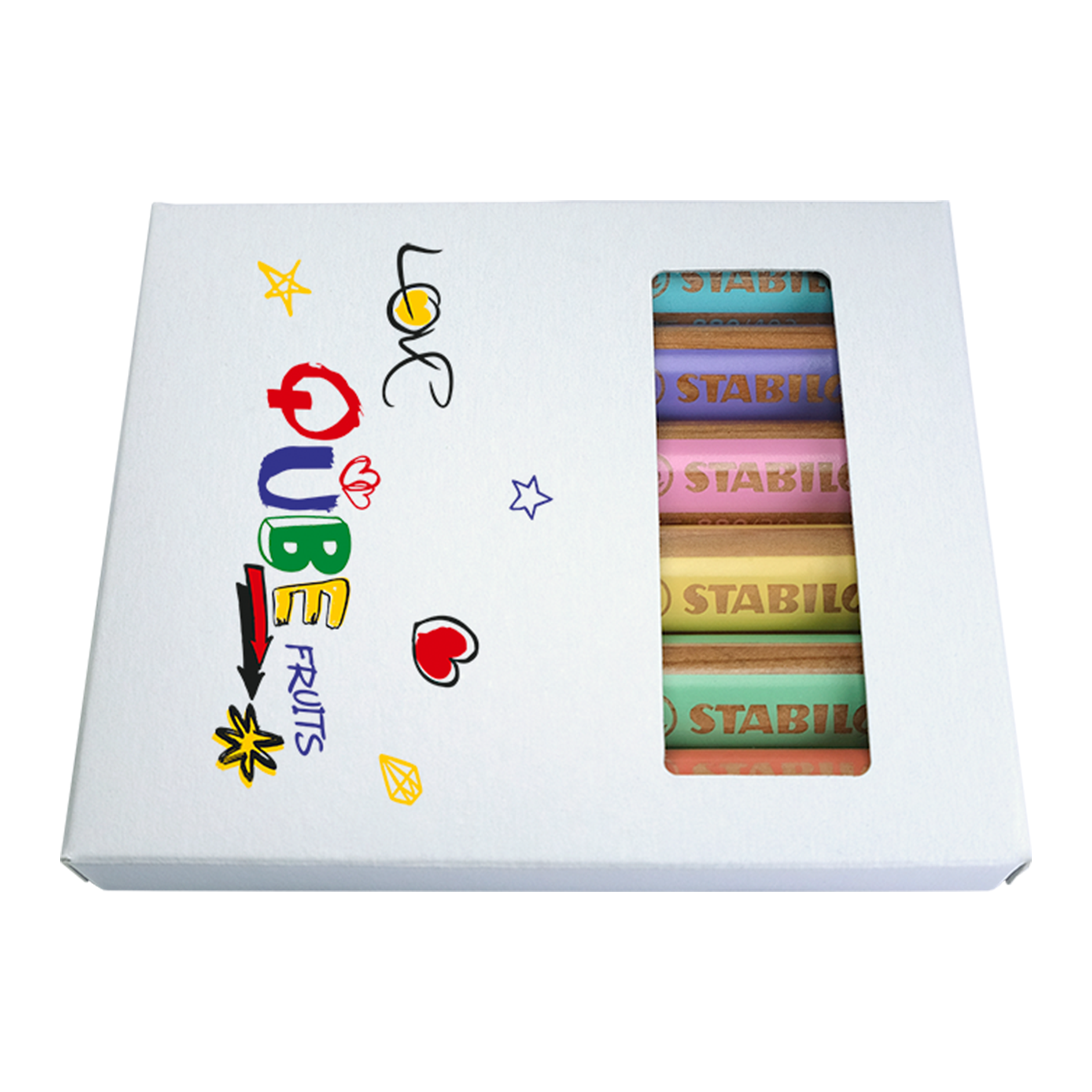 STABILO woody set of 6 in cardboard case bedrukken met logo