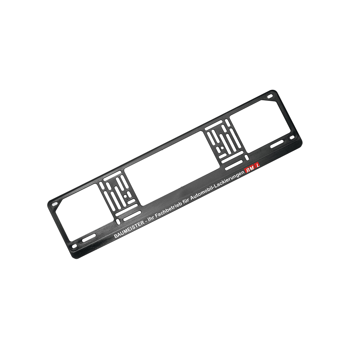 Licence plate holder "Beta" bedrukken met logo