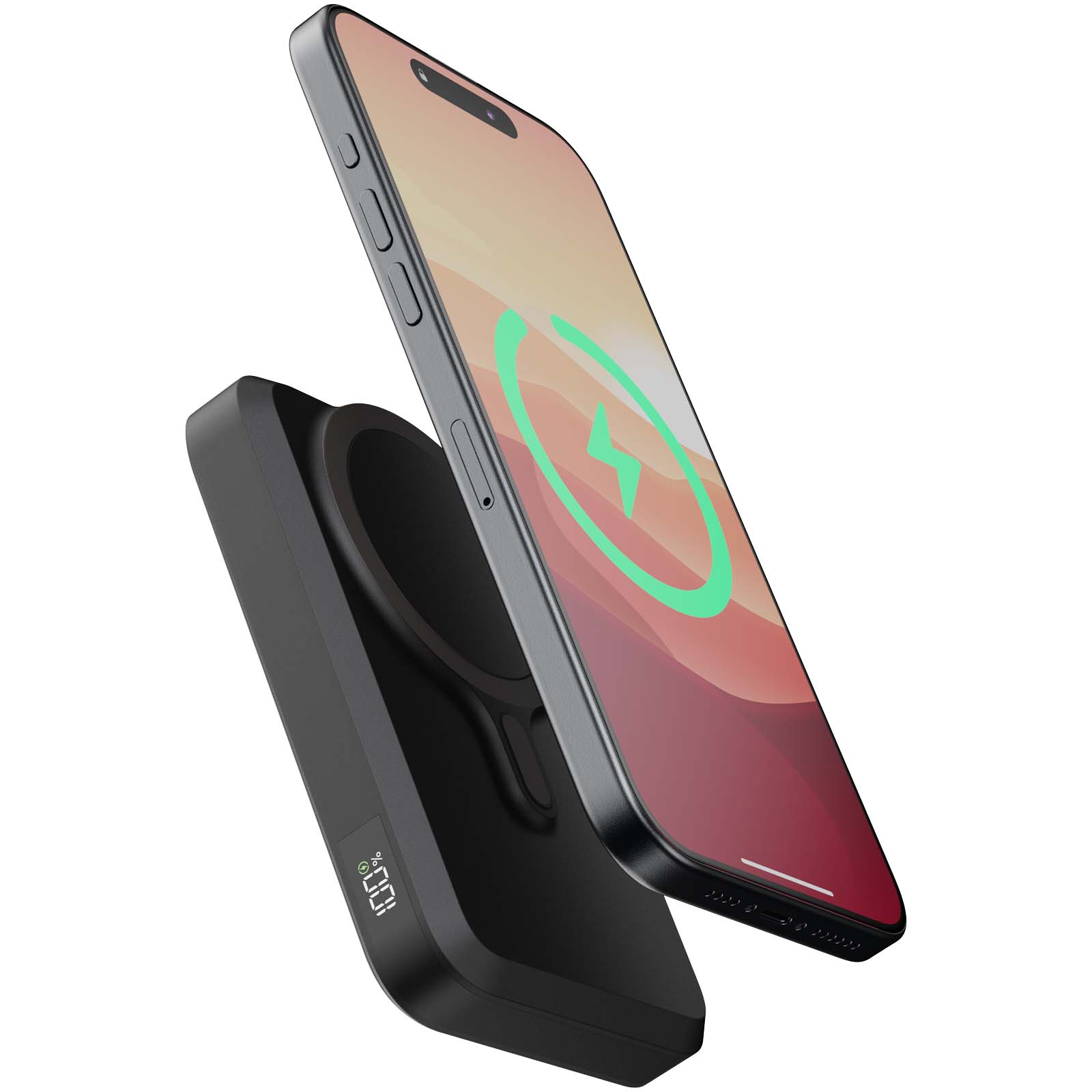 Xtorm FS5W101 magnetische draadloze powerbank van 10.000 mAh bedrukken met logo