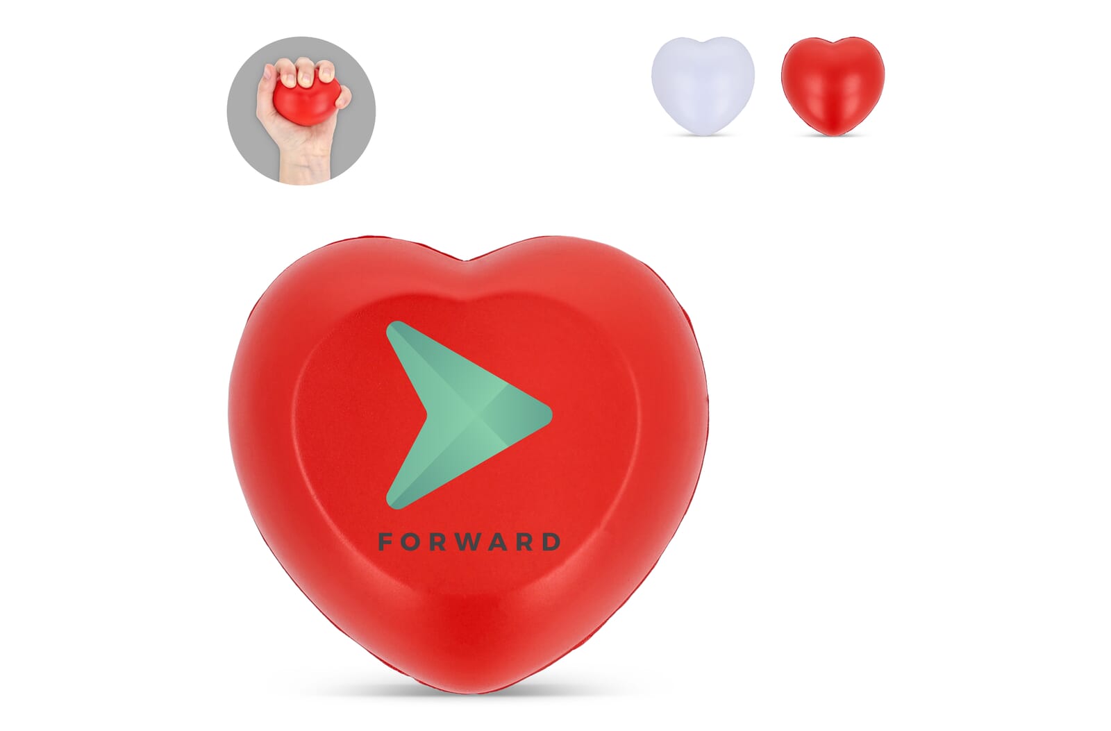Anti-Stress Hart bedrukken met logo