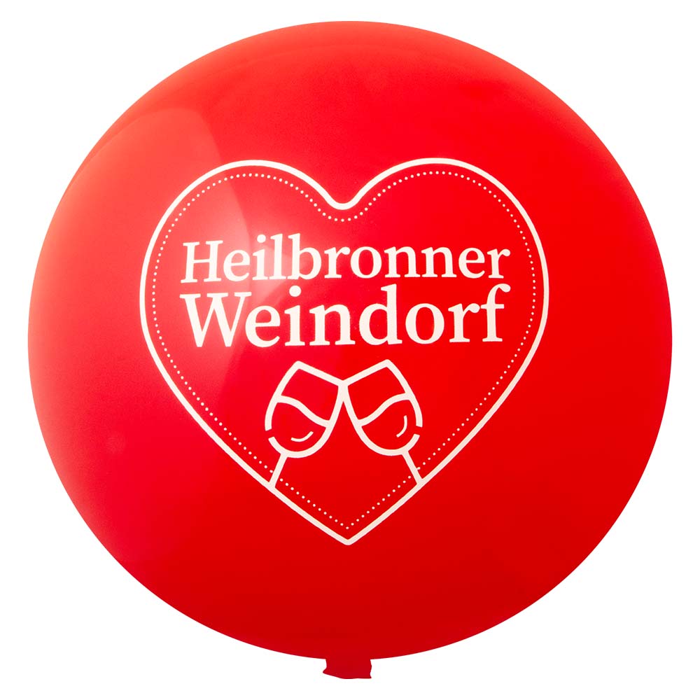Reuzenballon (55 cm) bedrukken met logo