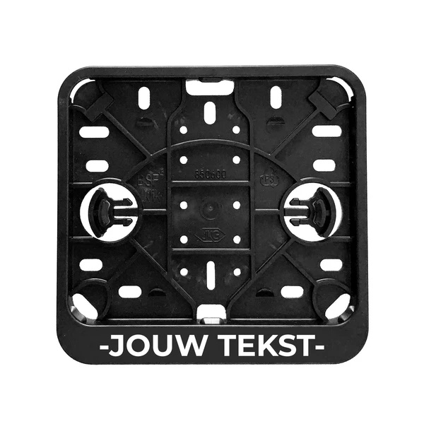 Scooter kentekenplaathouder (vierkant) bedrukken met logo