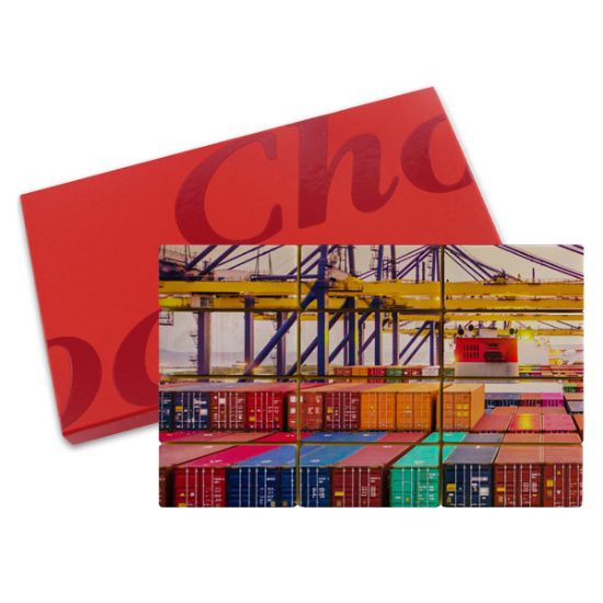 ChocoFoto's XL (12 chocolaatjes) bedrukken met logo