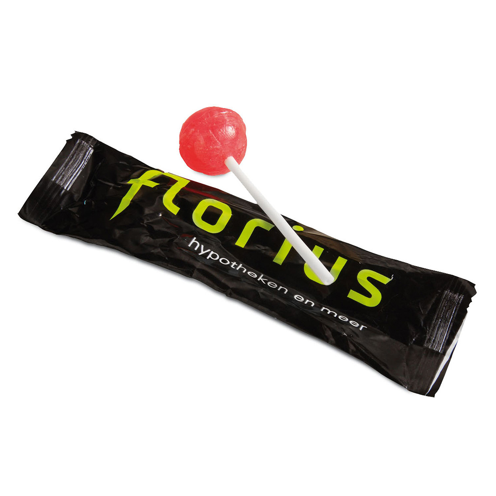Lolly in flowpack bedrukken met logo