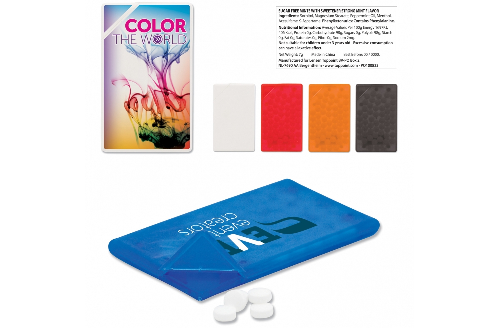 Minty Pepermuntdoos bedrukken met logo