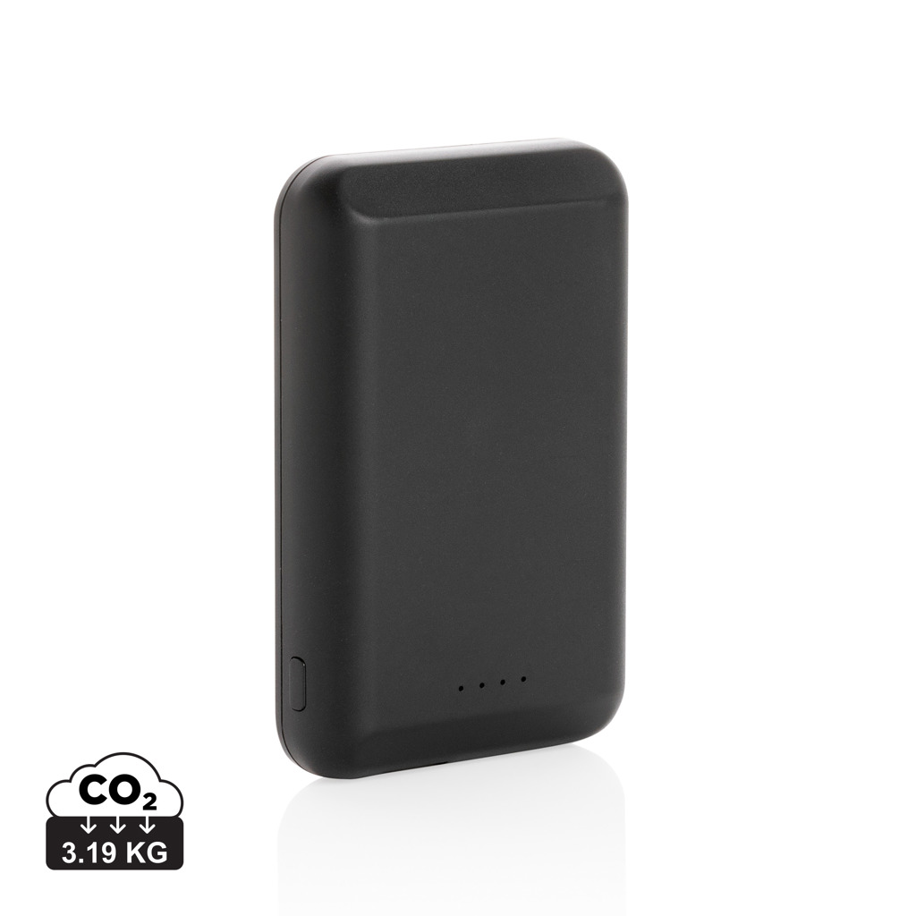 Magnetische 5000 mAh 5W draadloze powerbank bedrukken met logo