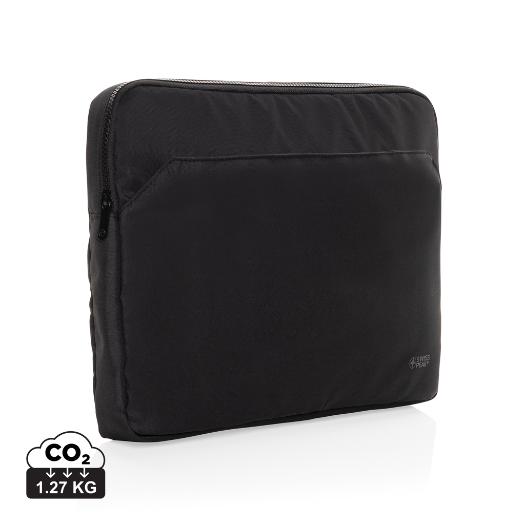 Swiss Peak Aware™ RPET Essential 15,6 inch laptopsleeve bedrukken met logo