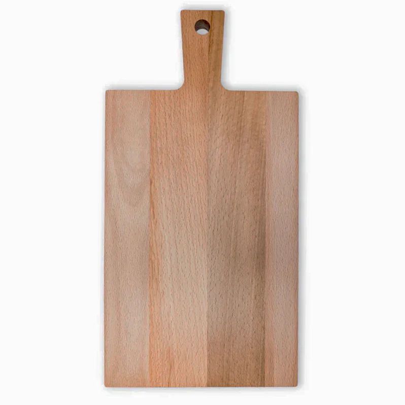 Board with handle beech 37x19 cm (without juice groove) bedrukken met logo