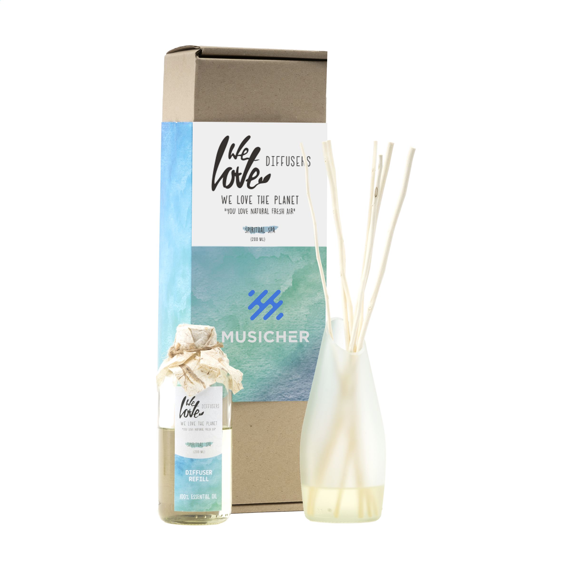 We Love The Planet Diffuser Spiritual Spa (200 ml) bedrukken met logo