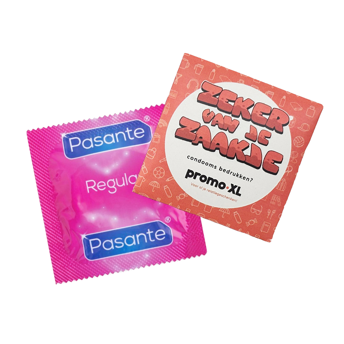 Pasante pocket condooms bedrukken met logo