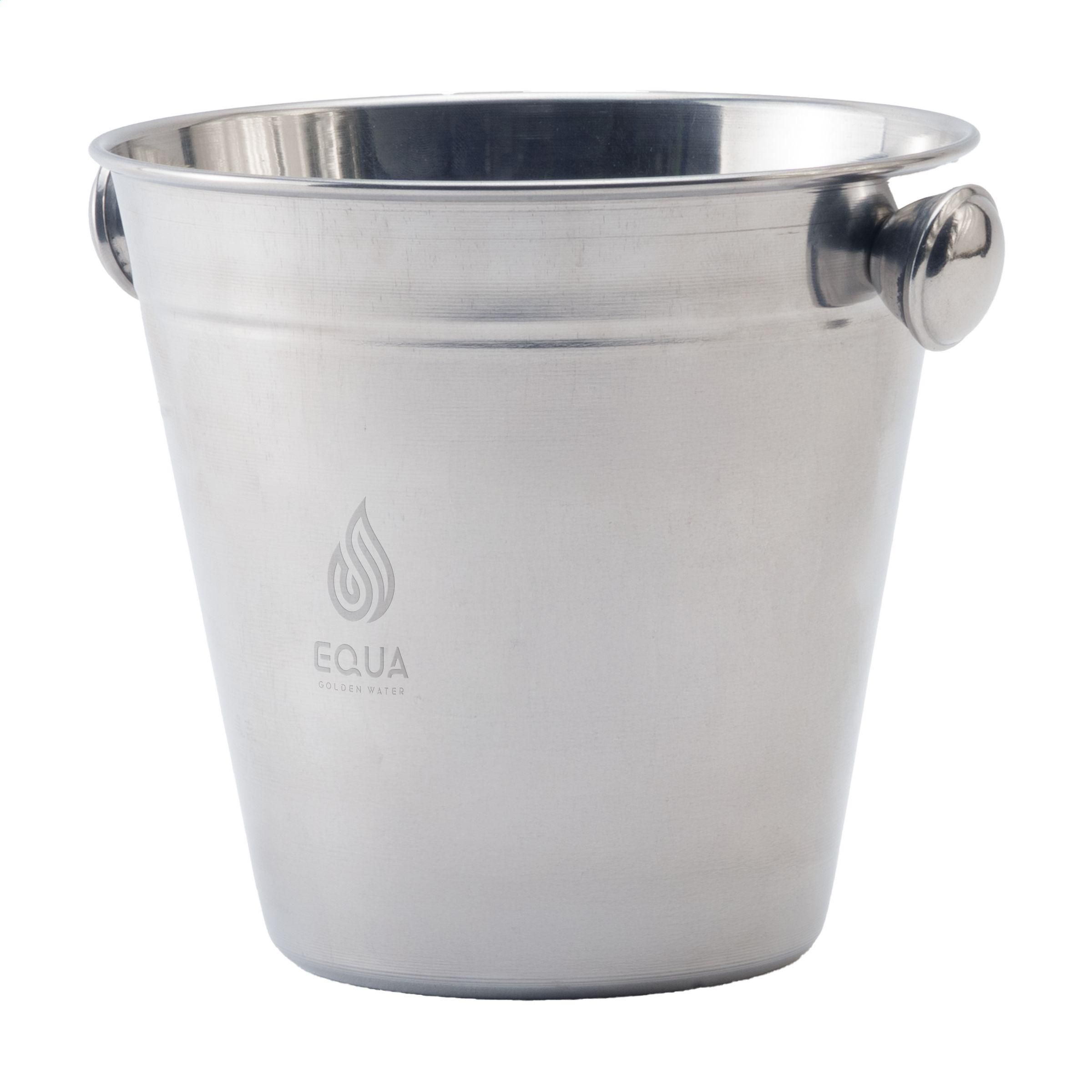Shiny Stainless Steel Ice Bucket 1,4 L bedrukken met logo