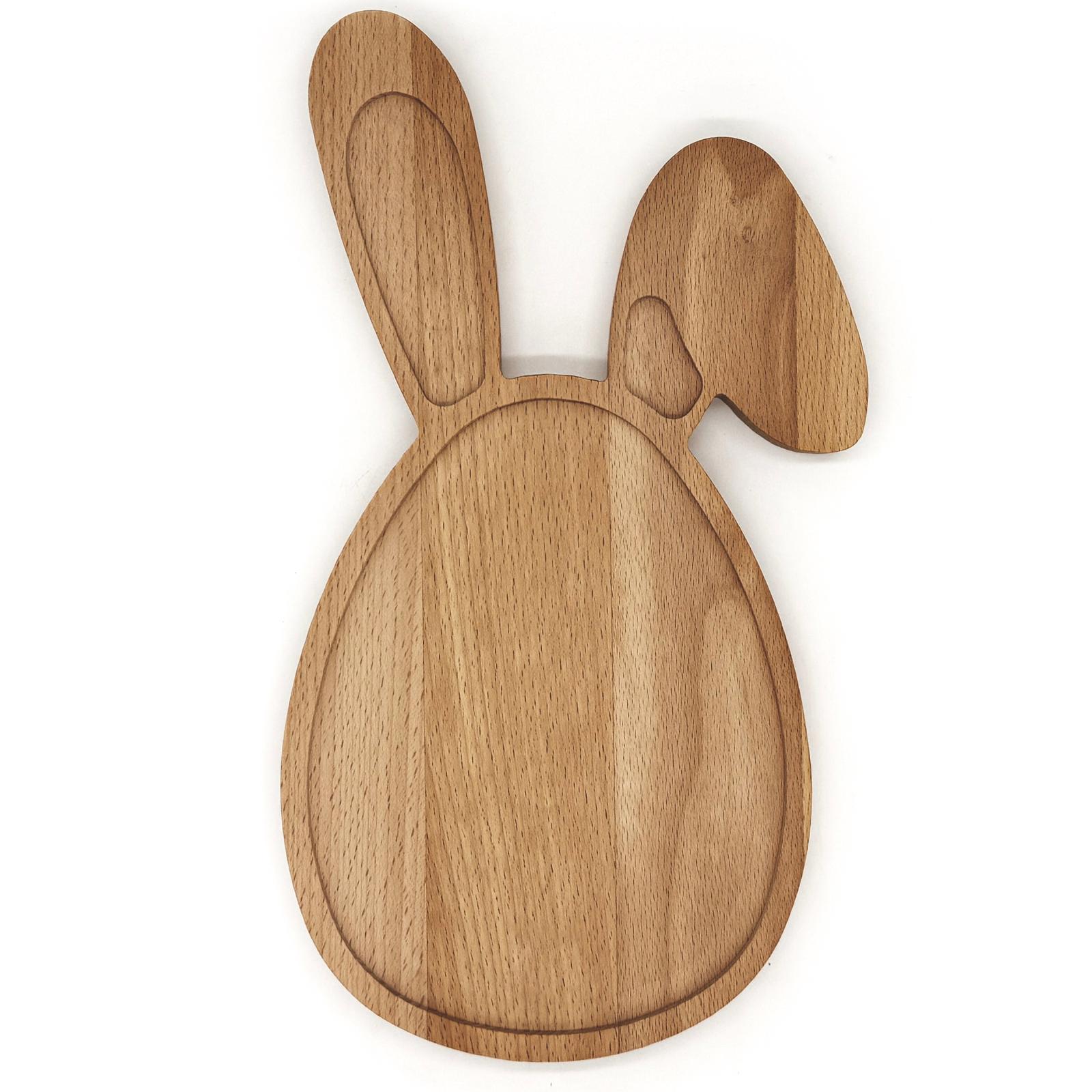 Plank Paashaas beuken 30x17 cm bedrukken met logo