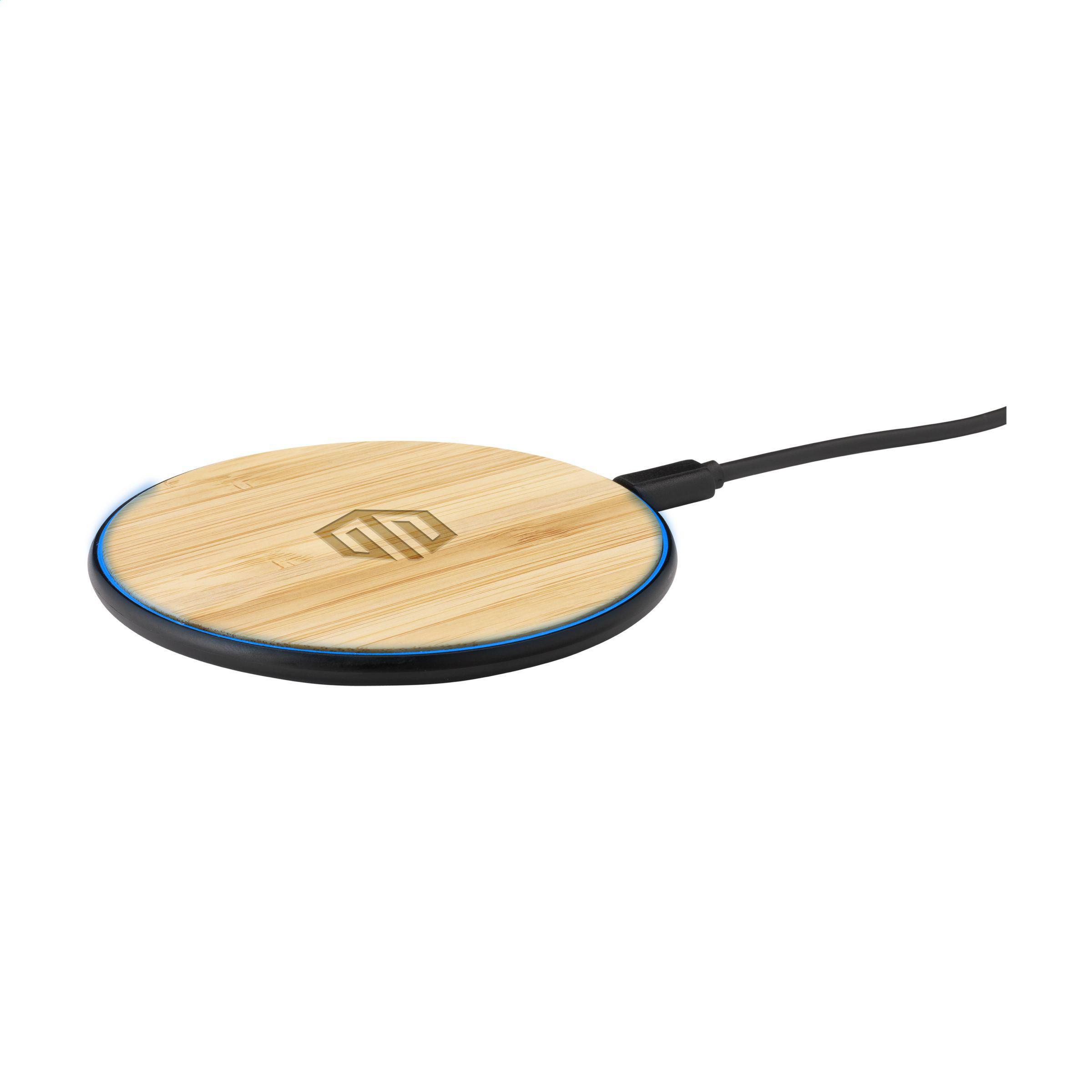 BambooCircle draadloze snellader 10W bedrukken met logo