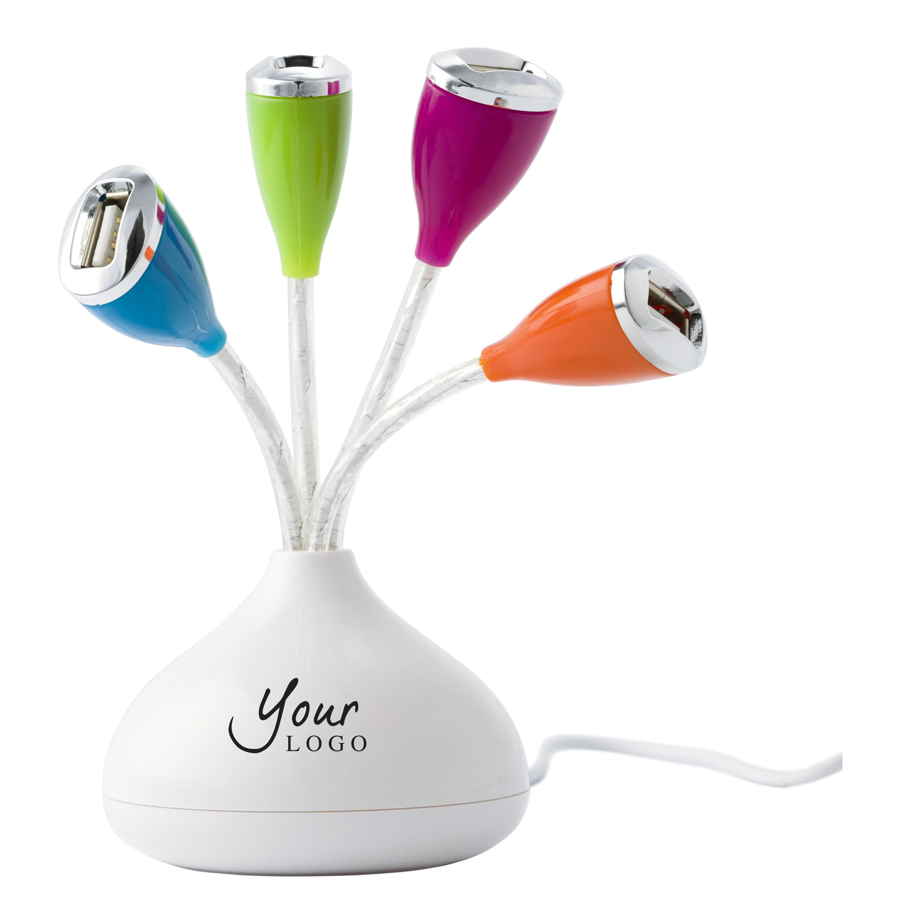 BloomHub USB hub bedrukken met logo