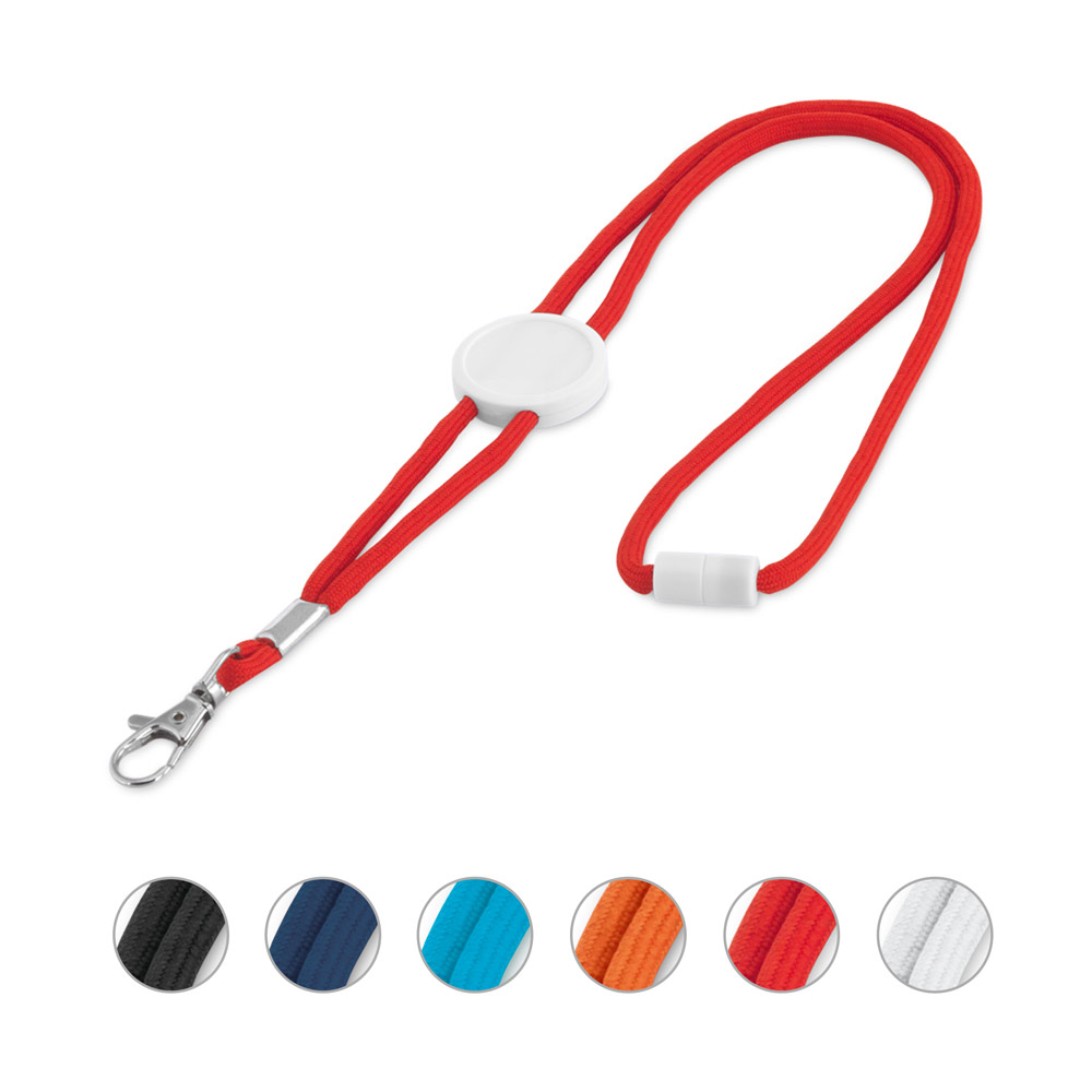 WEAVE. Verstelbare polyester lanyard bedrukken met logo