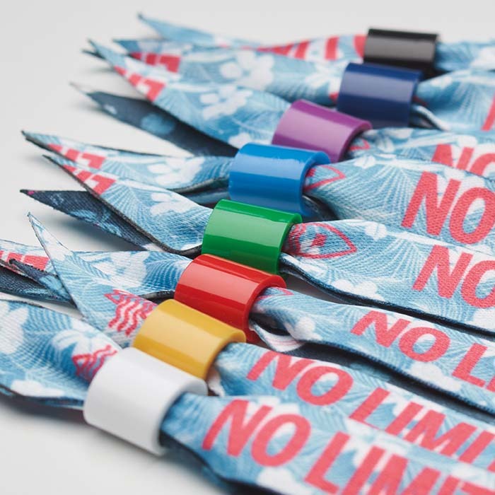 Festivalbandje met kleursluiting bedrukken met logo