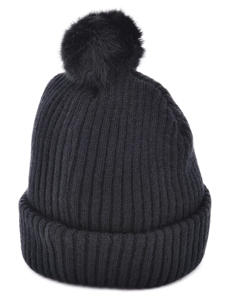 Hotwear Grof Gebreide Beanie met pompon bedrukken met logo