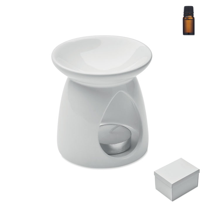 Vanille aromabrander set bedrukken met logo
