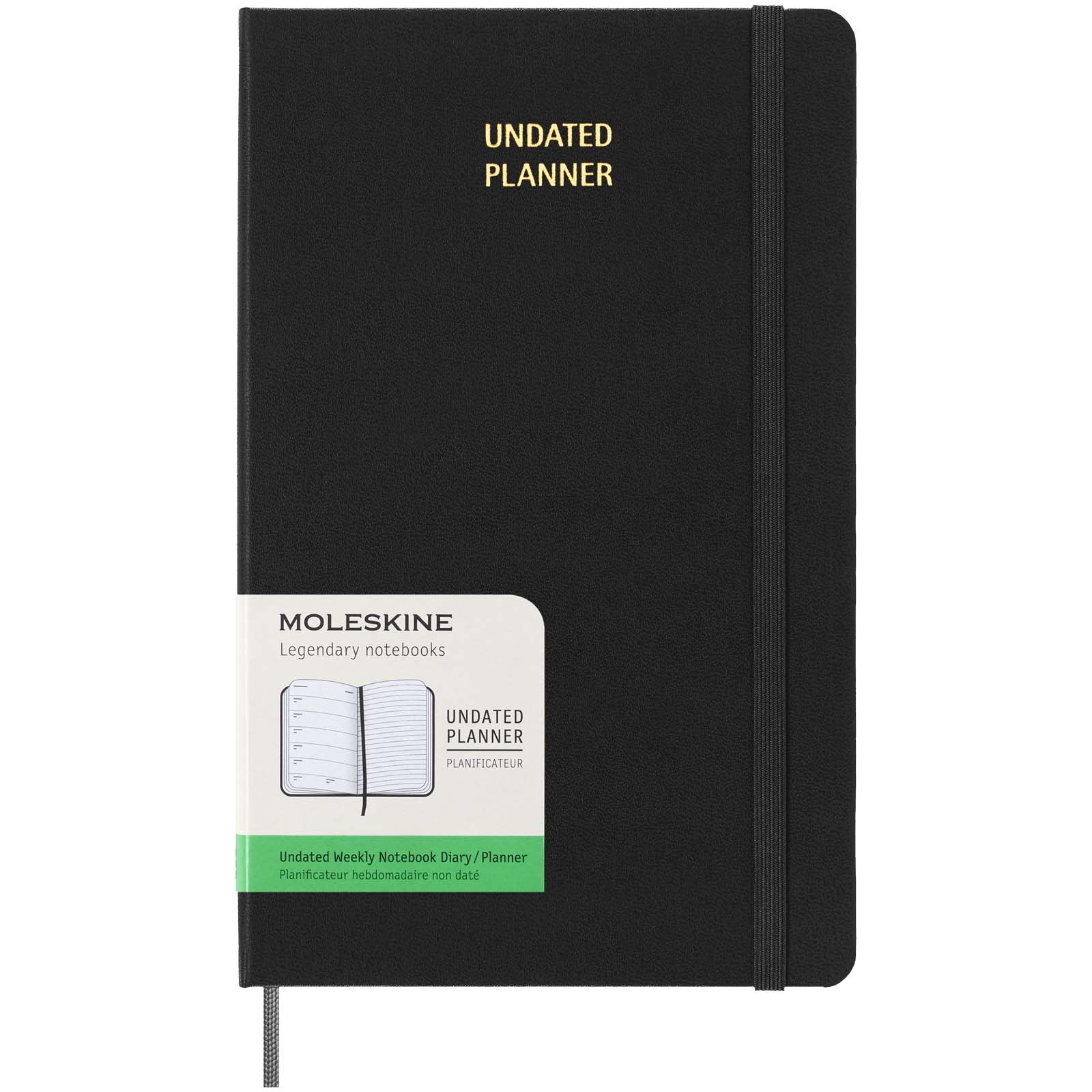 Moleskine ongedateerde weekplanner met harde kaft L bedrukken met logo