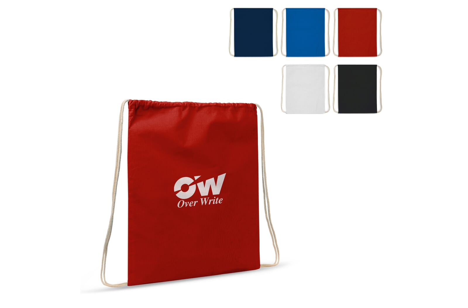 Rugzak katoen OEKO-TEX® 140g/m² 35x45cm bedrukken met logo