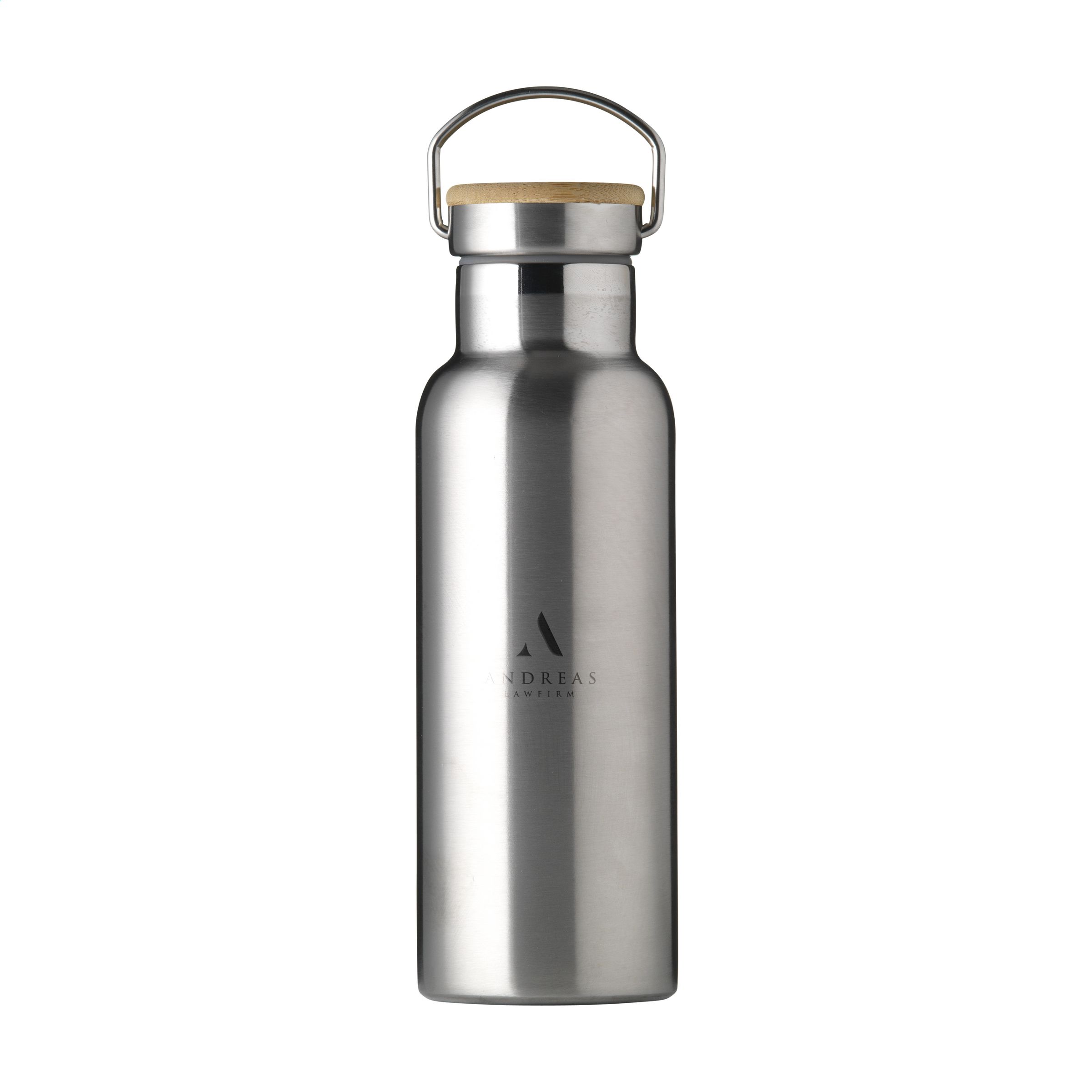 Nordvik RCS Recycled Steel 500 ml drinkfles bedrukken met logo