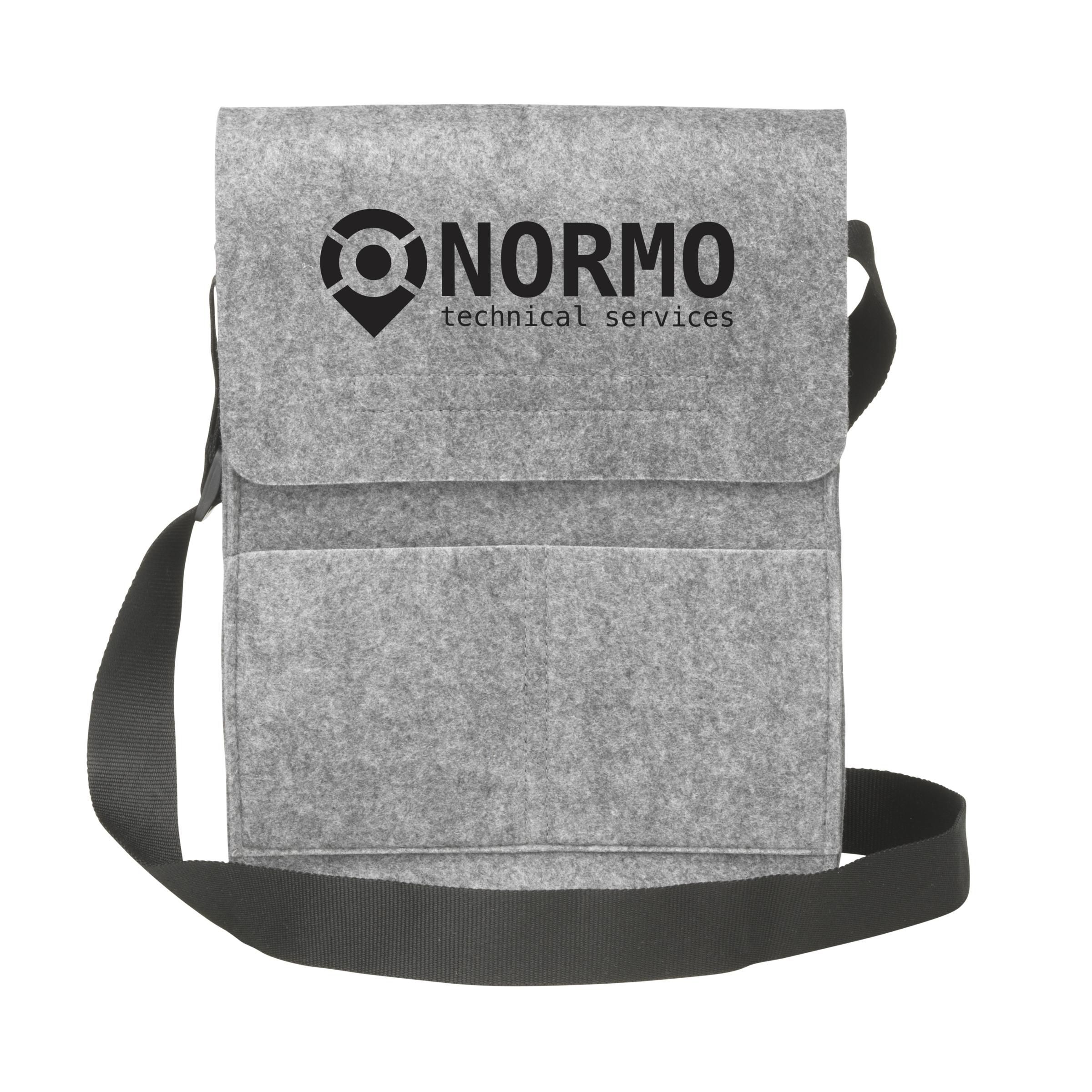 DutsonFelt schoudertas bedrukken met logo