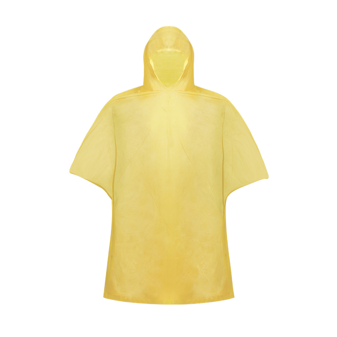 PVC poncho met knoopsluiting bedrukken met logo