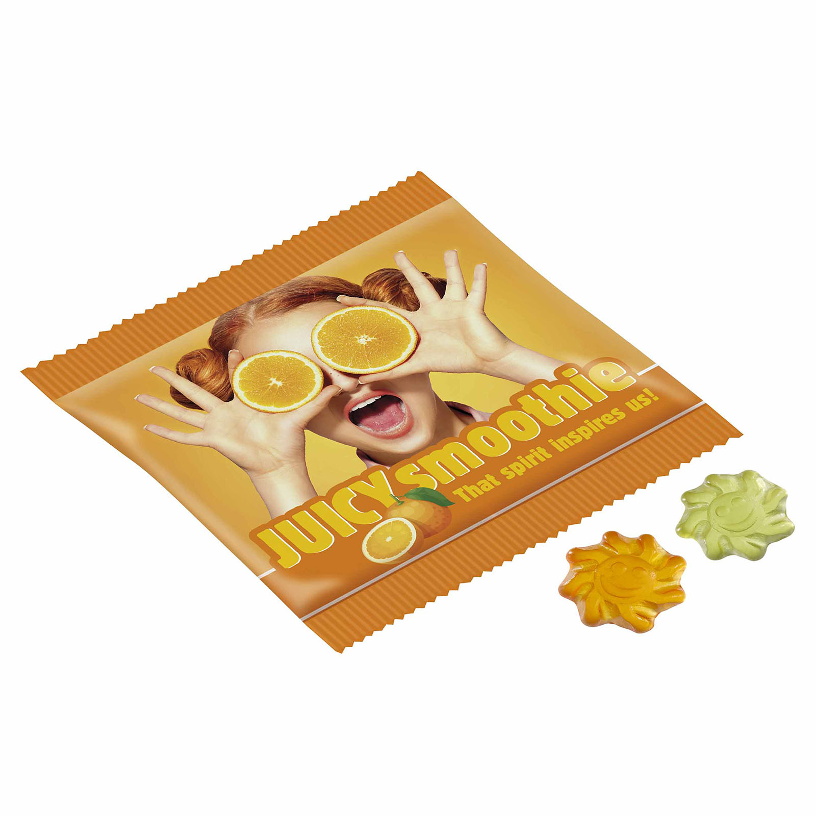 Vruchtengummies aloë vera bedrukken met logo