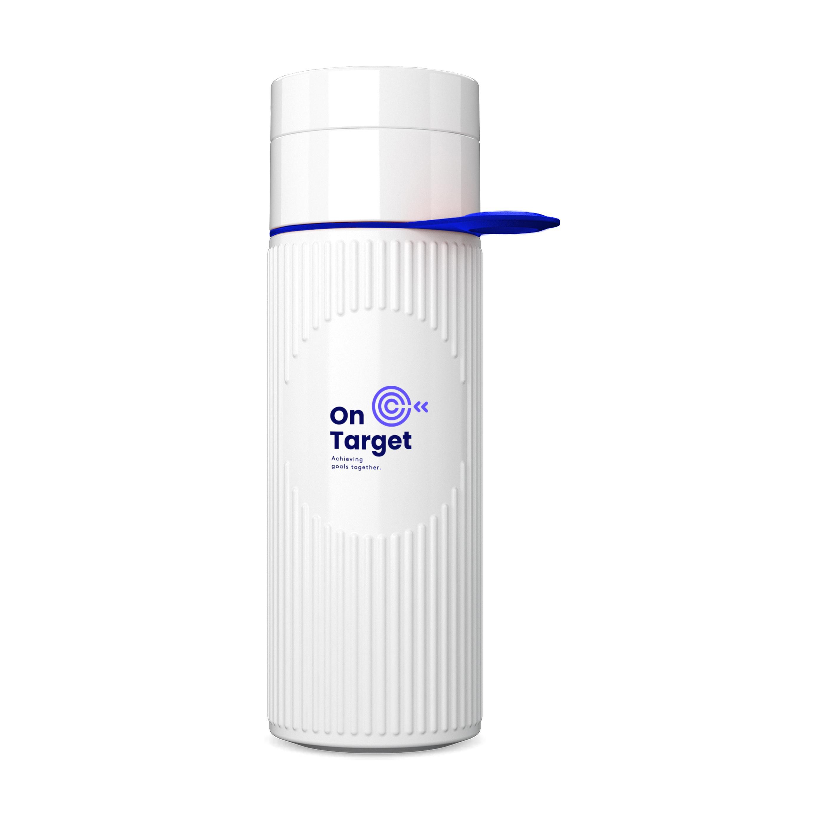 Join The Pipe Atlantis Ring Bottle White 500 ml bedrukken met logo