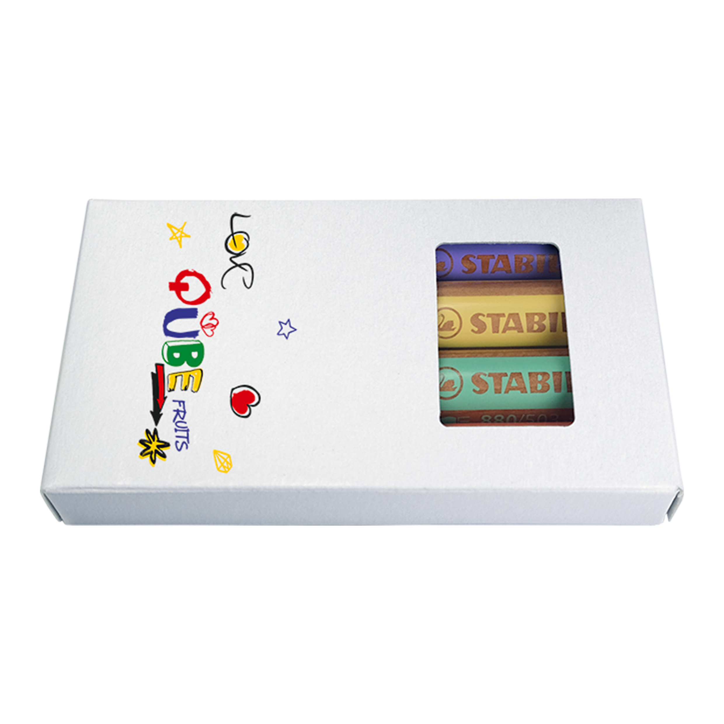 STABILO woody set of 4 in cardboard case bedrukken met logo