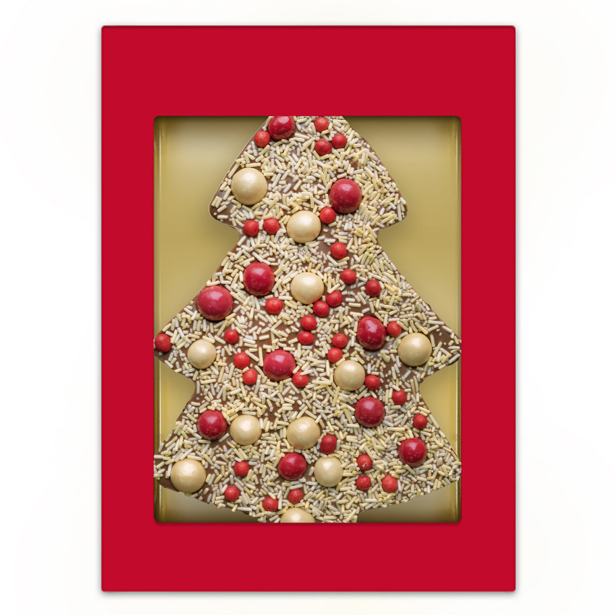 Luxe Kerstboom Goud (175 gram) bedrukken met logo