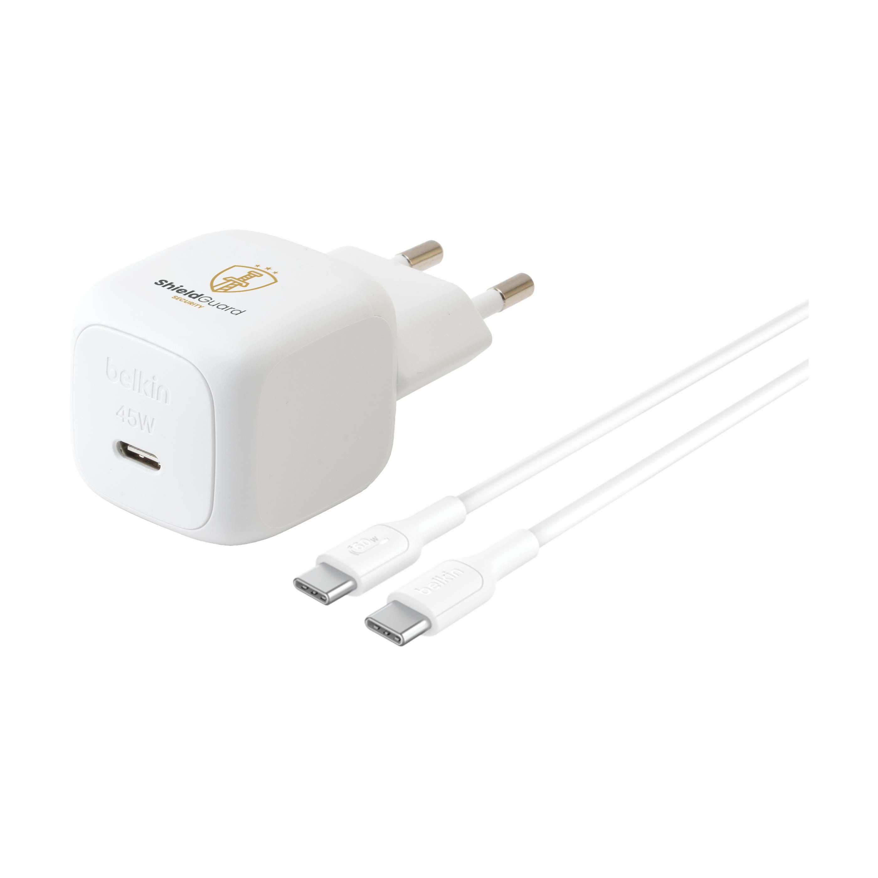 Belkin 45W USB PD Wall Charger with PPS and Cable bedrukken met logo