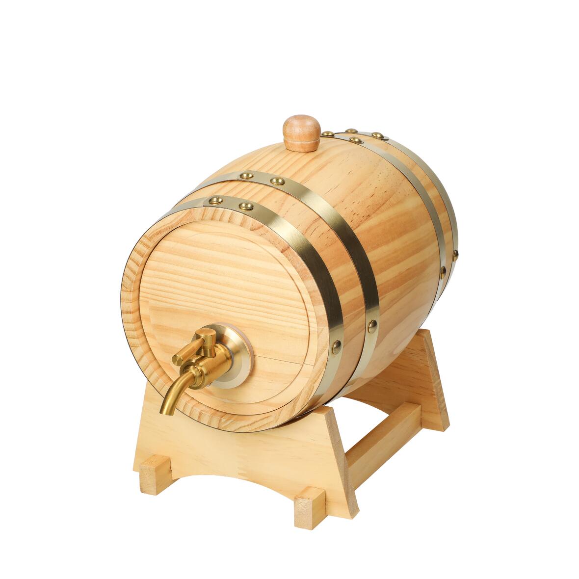 Wooden barrel "Timber", 1 l bedrukken met logo
