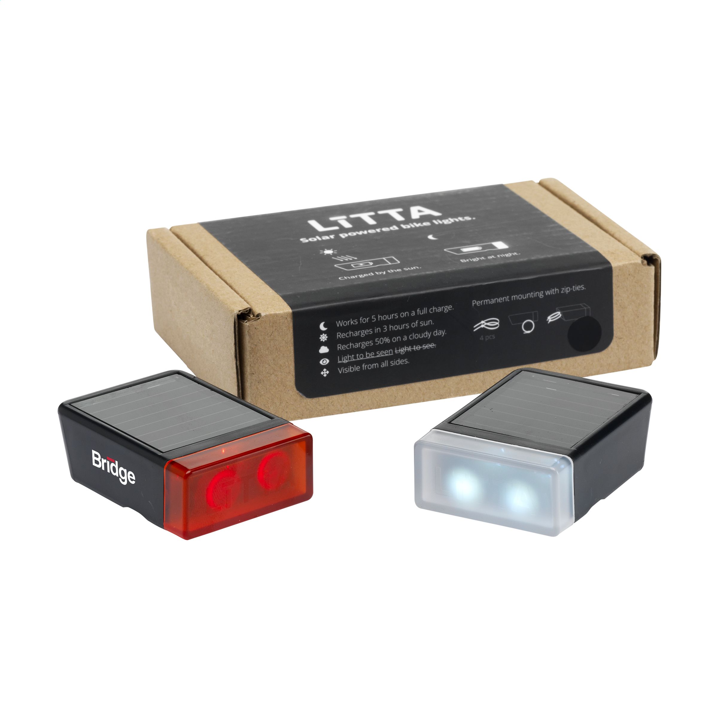 Fizz Bikelight fietslampjes bedrukken met logo