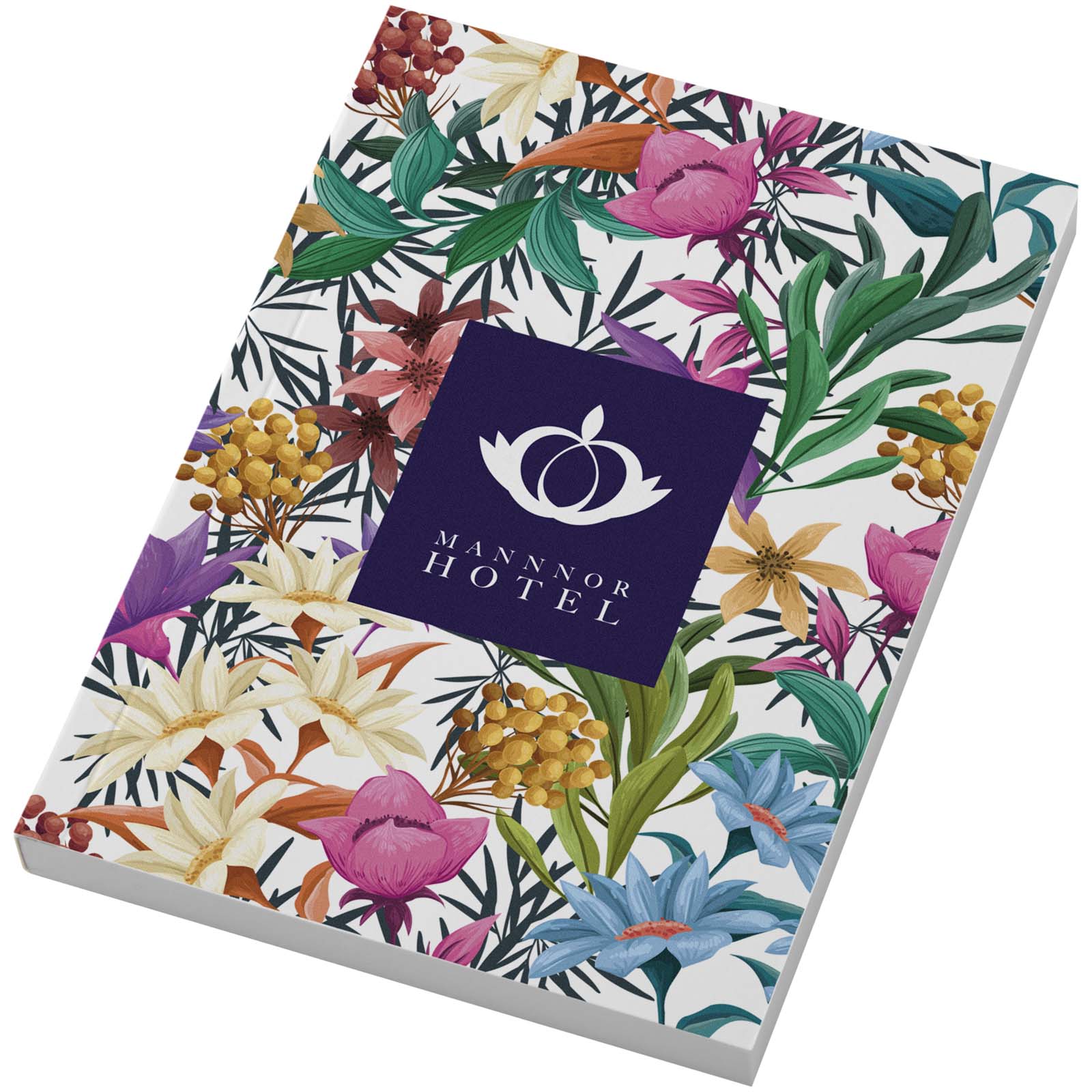 Novella Austen A6 notitieboek met zachte cover, 100 vellen bedrukken met logo