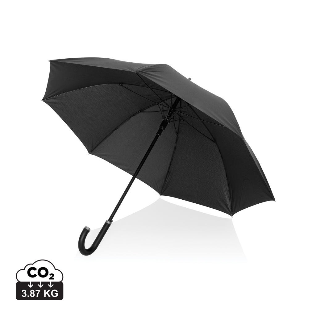 Swiss Peak Vero Aware™ RPET 25” umbrella met luxe handvat bedrukken met logo