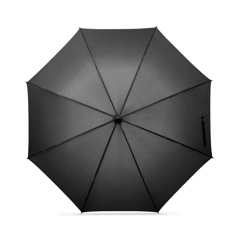MATEO. Grote (76 cm) pongee paraplu bedrukken met logo