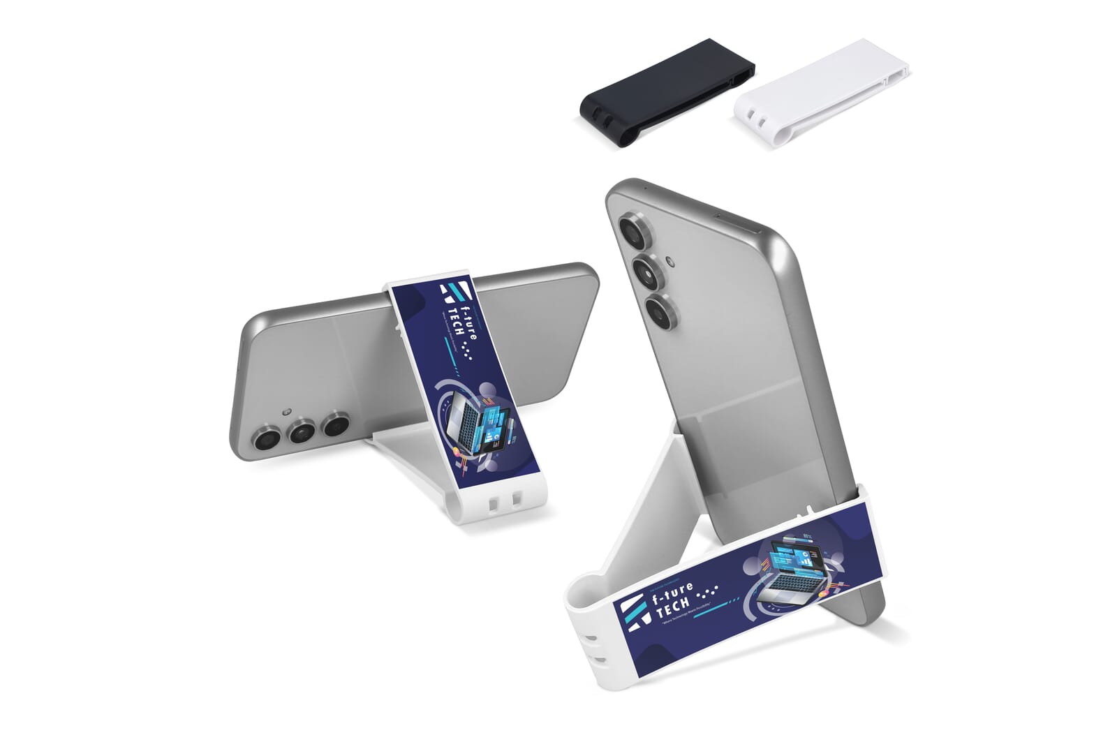 R-ABS Telefoonhouder Bureau Opvouwbaar en Draagbaar bedrukken met logo