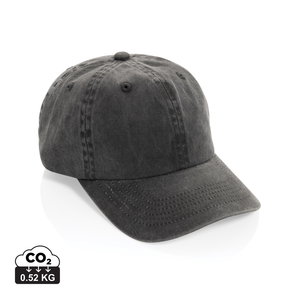 BEAU AWARE™ Washed 6 panel 270gsm cotton twill cap bedrukken met logo