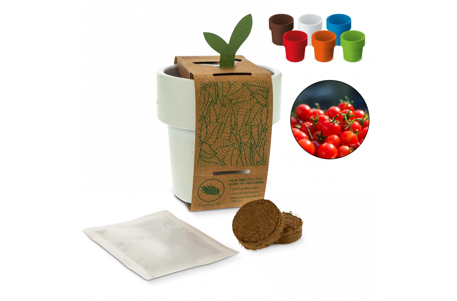 Aldford Hot-but-cool beker met kerstomaten zaadjes bedrukken met logo