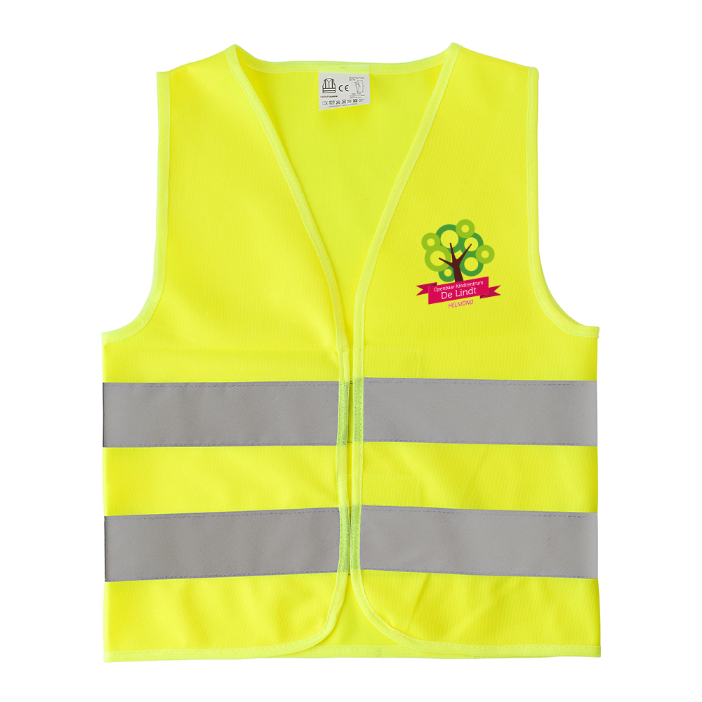 SafetyKids reflecterend vest bedrukken met logo