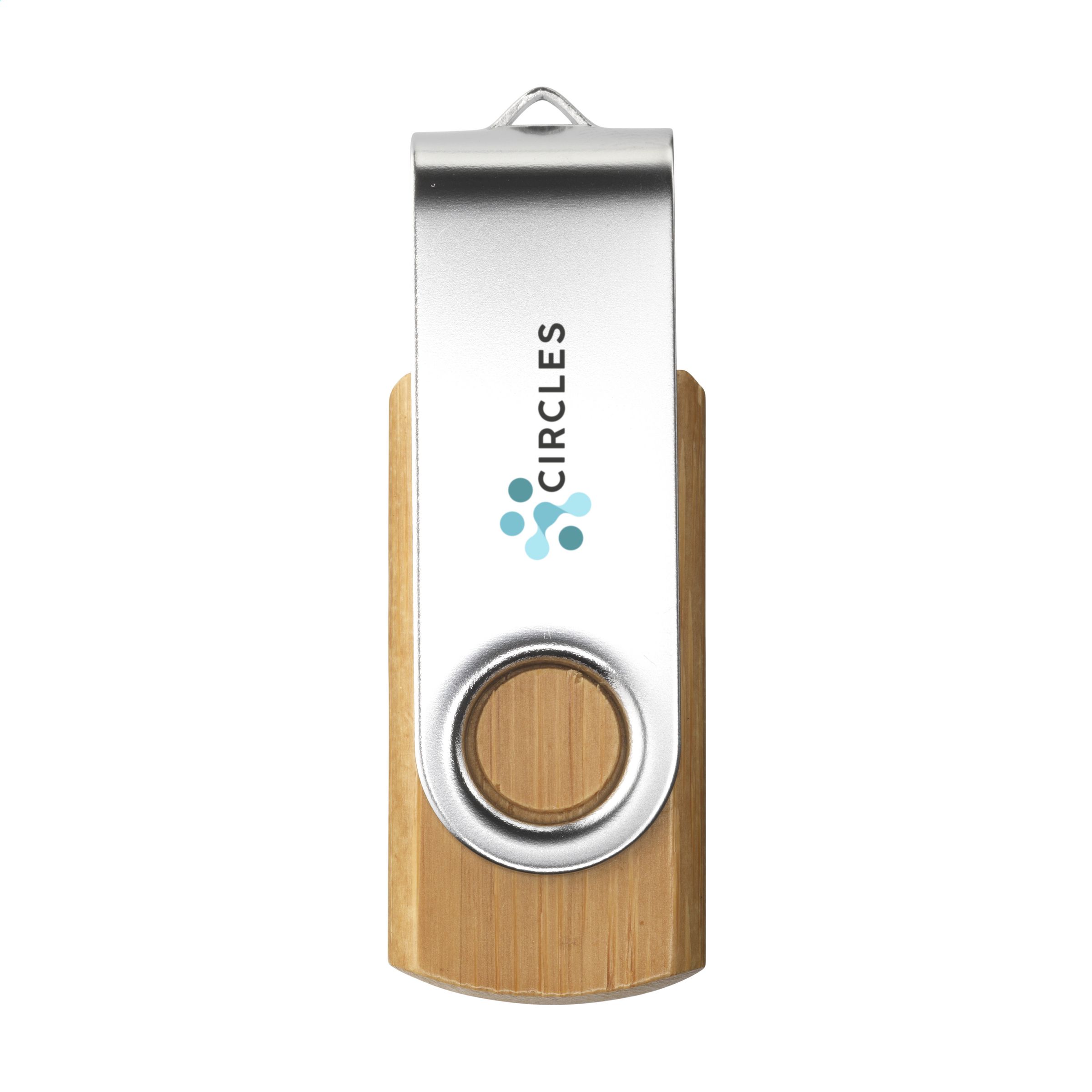 USB Twist Bamboo from stock 8 GB bedrukken met logo